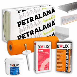 WDVS Komplettpaket Steinwolle 034 Petralana Fassadendämmung Komplettpaket
